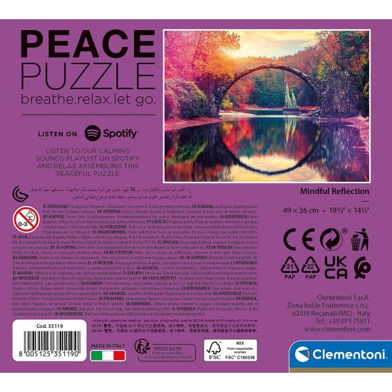 Puzzle Clementoni Peace Puzzle Reflexión Consciente de 500 Pzs Puzzle Clementoni Peace Puzzle Reflexión Consciente de 500 Pzs