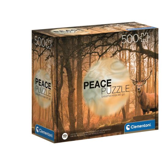 Puzzle Clementoni Peace Puzzle Susurros del Bosque de 500 Pieza Puzzle Clementoni Peace Puzzle Susurros del Bosque de 500 Pieza