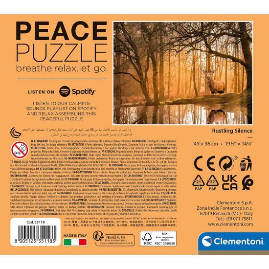 Puzzle Clementoni Peace Puzzle Susurros del Bosque de 500 Pieza Puzzle Clementoni Peace Puzzle Susurros del Bosque de 500 Pieza
