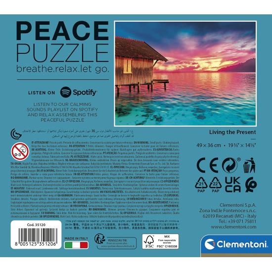 Prestigio Persuasión Estado Comprar Puzzle Clementoni Peace Puzzle Vive el Presente de 500 Piezas -  Clementoni-35120