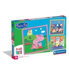 Puzzle Clementoni Peppa Pig de 3 x 48 Piezas