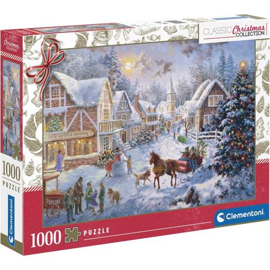 Puzzle Clementoni Preparándonos Para La Navidad de 1000 Piezas