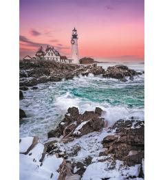 Puzzle Clementoni Primera Nevada En Portland Head de 1000 Piezas