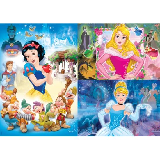 Puzzle Clementoni Princesas Disney 3 x 48 Piezas