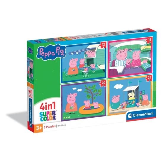 Puzzle Clementoni Progresivo Peppa Pig 12-16-20-24 Pzs