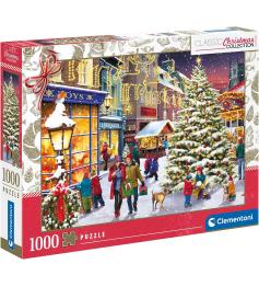 Puzzle Clementoni Pueblo Navideño de 1000 Piezas