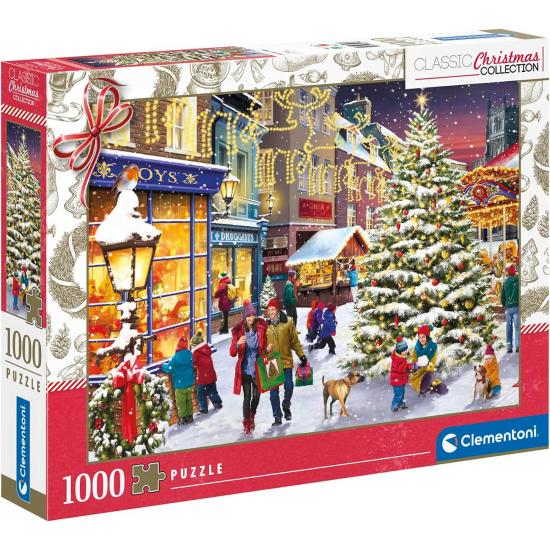 Puzzle Clementoni Pueblo Navideño de 1000 Piezas
