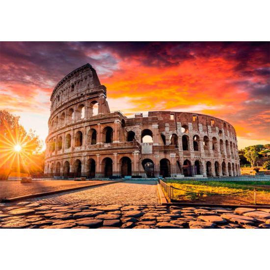 Puzzle Clementoni Atardecer en el Coliseo de Roma 1000 Pzs