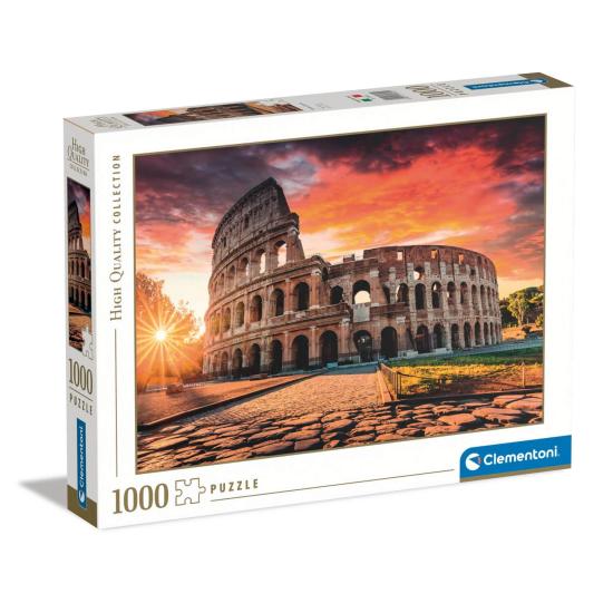Puzzle Clementoni Atardecer en el Coliseo de Roma 1000 Pzs