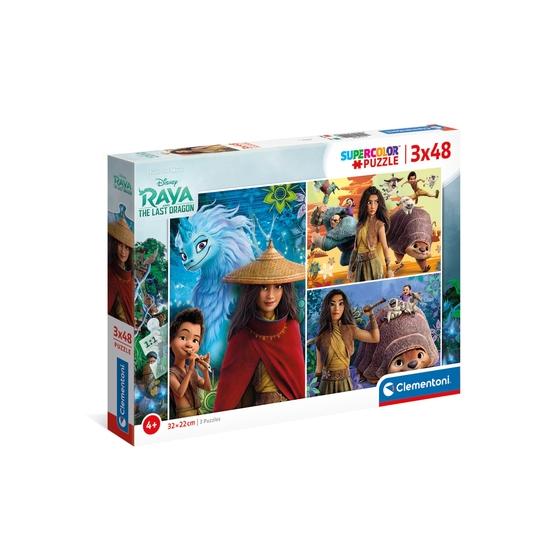 Puzzle Clementoni Raya y El Último Dragón de 3 x 48 P. Puzzle Clementoni Raya y El Último Dragón de 3 x 48 P.
