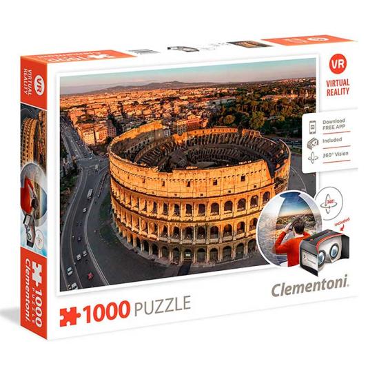 Puzzle Clementoni VR Roma de 1000 Piezas