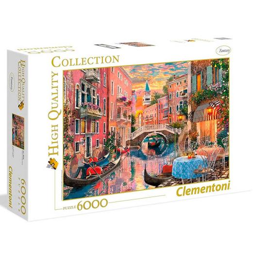 Puzzle Clementoni Romántico Atardecer en Venecia 6000 Piezas