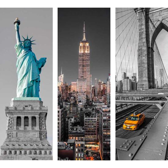 Puzzle Clementoni Simbolos de Nueva York, Tríptico 3 x 500 Piez