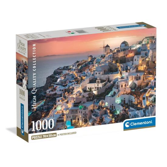 Puzzle Clementoni Sombras De Santorini de 1000 Piezas