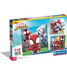 Puzzle Clementoni Spidey and Amazing Friends 3 x 48 Piezas