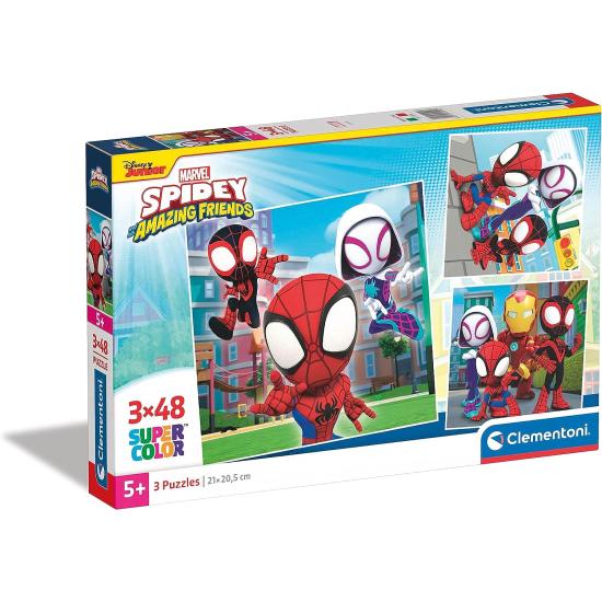 Puzzle Clementoni Spidey and Amazing Friends 3 x 48 Piezas Puzzle Clementoni Spidey and Amazing Friends 3 x 48 Piezas