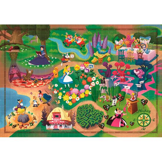 Puzzle Clementoni Story Maps Alicia de 1000 Piezas