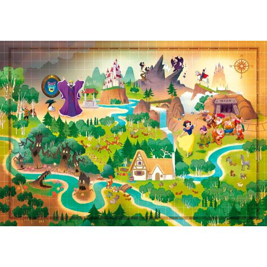 Puzzle Clementoni Story Maps Blancanieves de 1000 Piezas