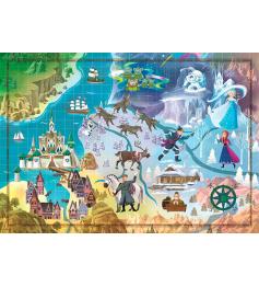 Puzzle Clementoni Story Maps Frozen de 1000 Piezas