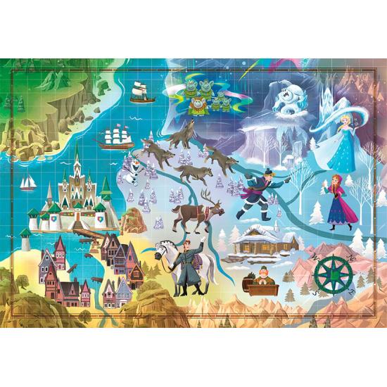 Puzzle Clementoni Story Maps Frozen de 1000 Piezas Puzzle Clementoni Story Maps Frozen de 1000 Piezas