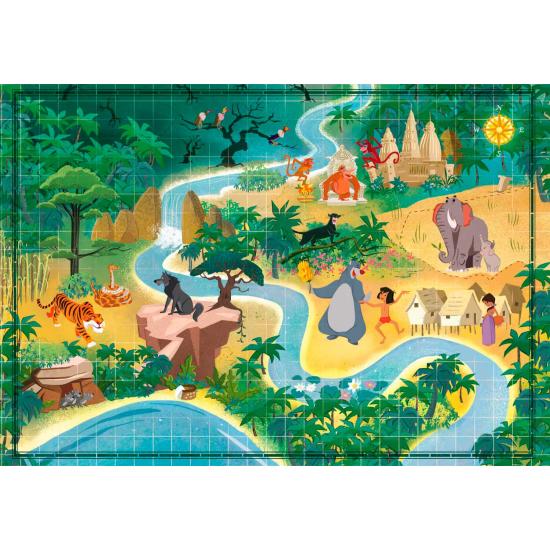 Puzzle Clementoni Story Maps Libro de la Selva de 1000 Piezas