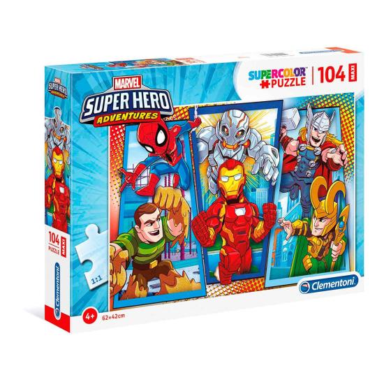 Puzzle Clementoni Superhéroes Marvel Maxi de 104 Piezas