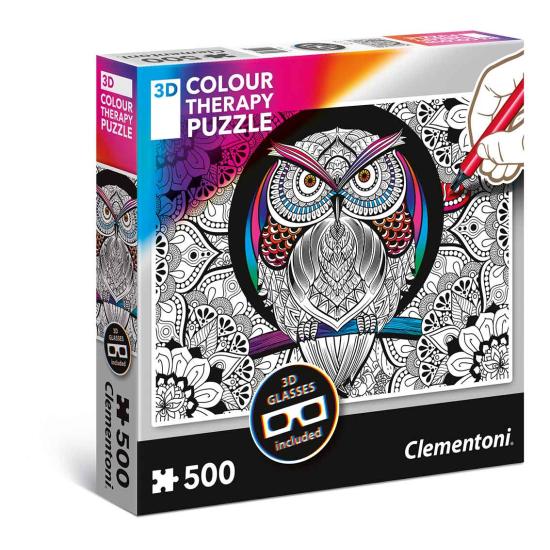 Puzzle Clementoni THERAPY El Búho de 500 Piezas