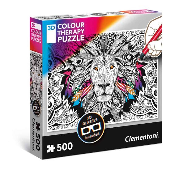 Puzzle Clementoni THERAPY El León de 500 Piezas