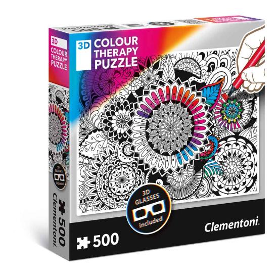 Puzzle Clementoni THERAPY Mandala de 500 Piezas Puzzle Clementoni THERAPY Mandala de 500 Piezas