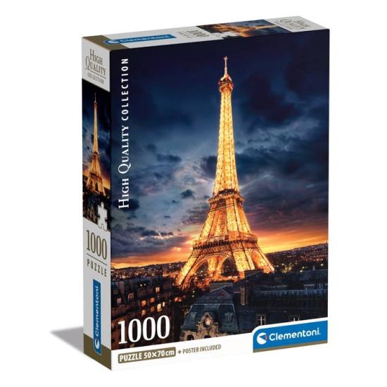 Puzzle Clementoni Torre Eiffel de Noche de 1000 Piezas