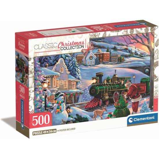 Puzzle Clementoni Tren De Navidad de 500 Piezas