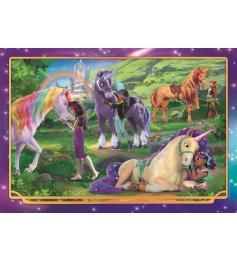 Puzzle Clementoni Unicorn Academy: En el Prado de 104 Piezas