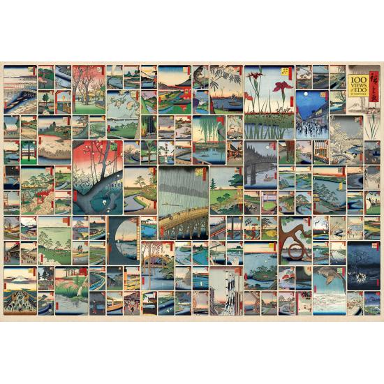 Puzzle Cobble Hill 100 Vistas Famosas de Edo de 2000 Piezas