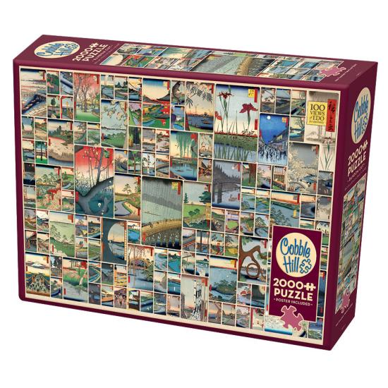 Puzzle Cobble Hill 100 Vistas Famosas de Edo de 2000 Piezas