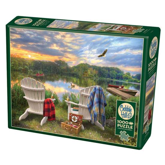 Puzzle Cobble Hill A Orillas del Lago de 1000 Piezas