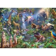 Puzzle Cobble Hill Animales en la Jungla de 1000 Piezas