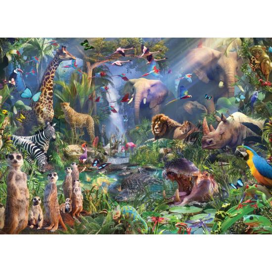 Puzzle Cobble Hill Animales en la Jungla de 1000 Piezas Puzzle Cobble Hill Animales en la Jungla de 1000 Piezas