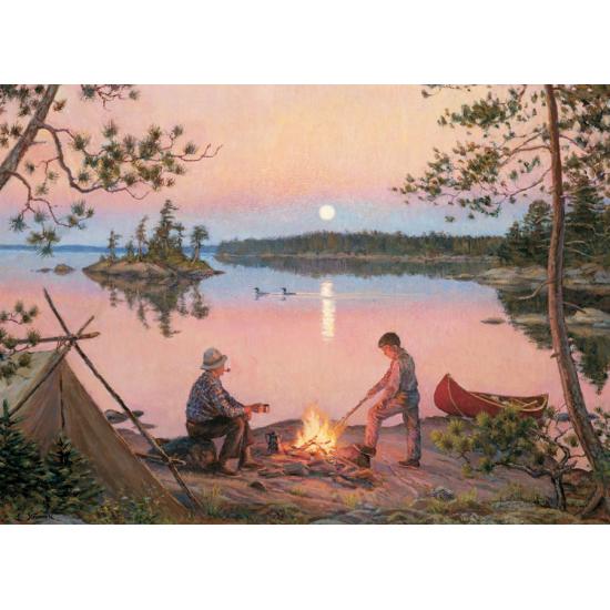 Puzzle Cobble Hill Atardecer en la Lago Georgia de 1000 Piezas