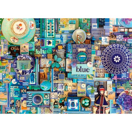 Puzzle Cobble Hill Azul de 1000 Piezas