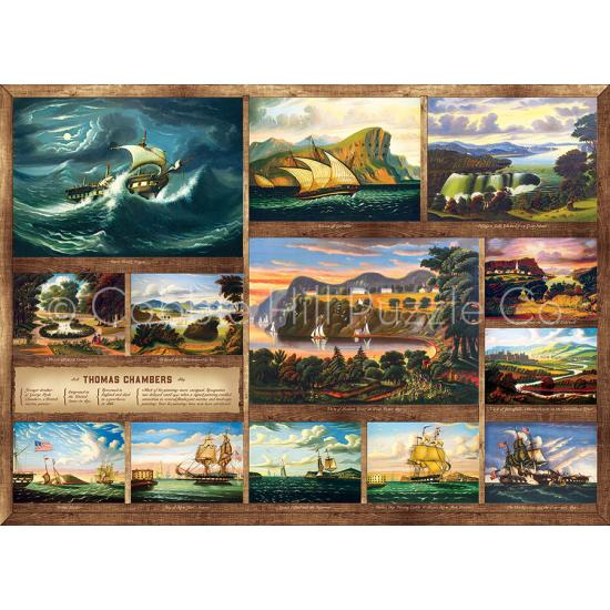 Puzzle Cobble Hill Barcos de Thomas Chambers de 1000 Piezas Puzzle Cobble Hill Barcos de Thomas Chambers de 1000 Piezas