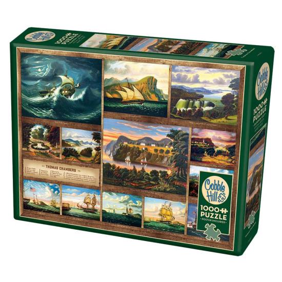 Puzzle Cobble Hill Barcos de Thomas Chambers de 1000 Piezas Puzzle Cobble Hill Barcos de Thomas Chambers de 1000 Piezas