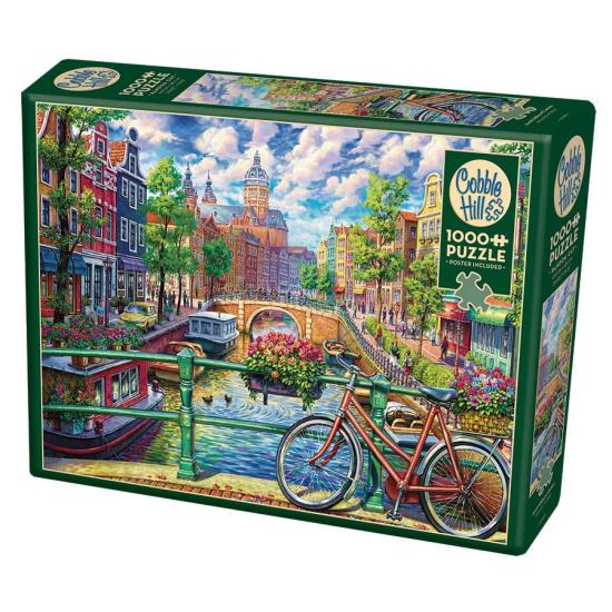 Puzzle Cobble Hill Canal de Ámsterdam de 1000 Piezas Puzzle Cobble Hill Canal de Ámsterdam de 1000 Piezas