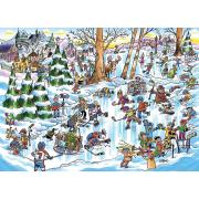 Puzzle Cobble Hill Ciudad del Hockey de 1000 Piezas