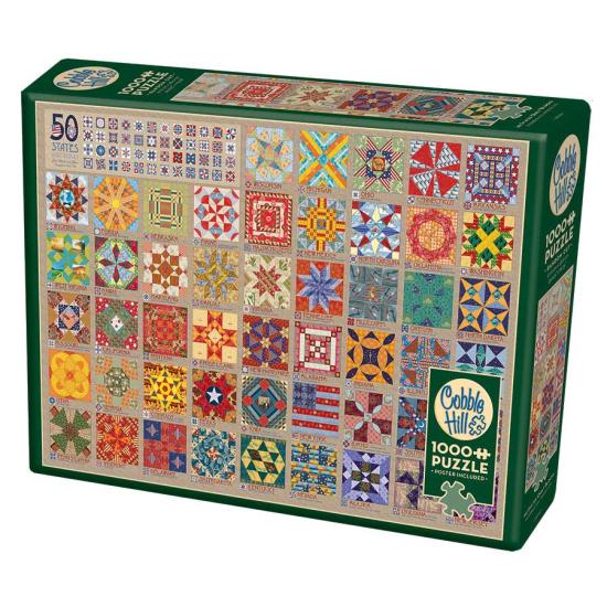 Puzzle Cobble Hill Colcha de los 50 Estados de 1000 Piezas Puzzle Cobble Hill Colcha de los 50 Estados de 1000 Piezas