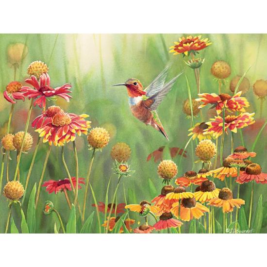 Puzzle Cobble Hill Colibrí Entre las Flores de 500 Piezas XXL Puzzle Cobble Hill Colibrí Entre las Flores de 500 Piezas XXL