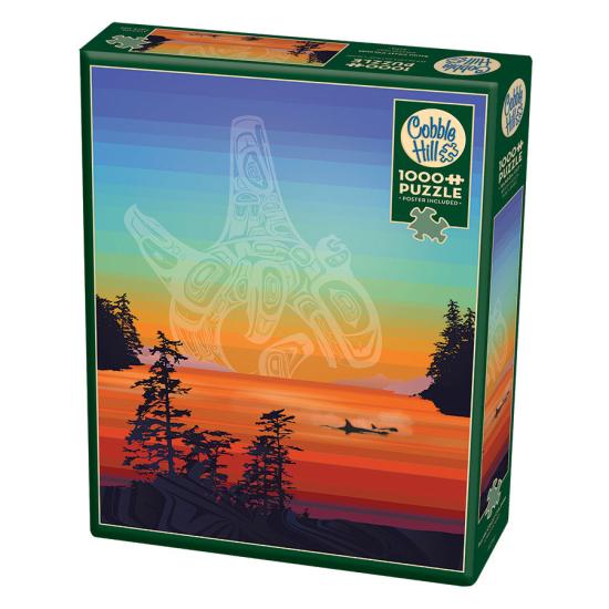 Puzzle Cobble Hill Colores de la Costa Salish de 1000 Piezas