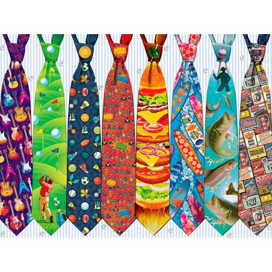 Puzzle Cobble Hill Corbatas Día del Padre 500 Piezas