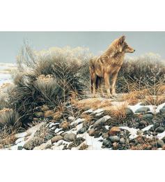 Puzzle Cobble Hill Coyote en el Frio Invierno de 1000 Piezas