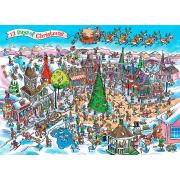 Puzzle Cobble Hill Doce Días de Navidad de 1000 Piezas