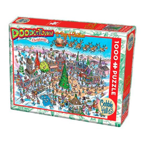 Puzzle Cobble Hill Doce Días de Navidad de 1000 Piezas Puzzle Cobble Hill Doce Días de Navidad de 1000 Piezas